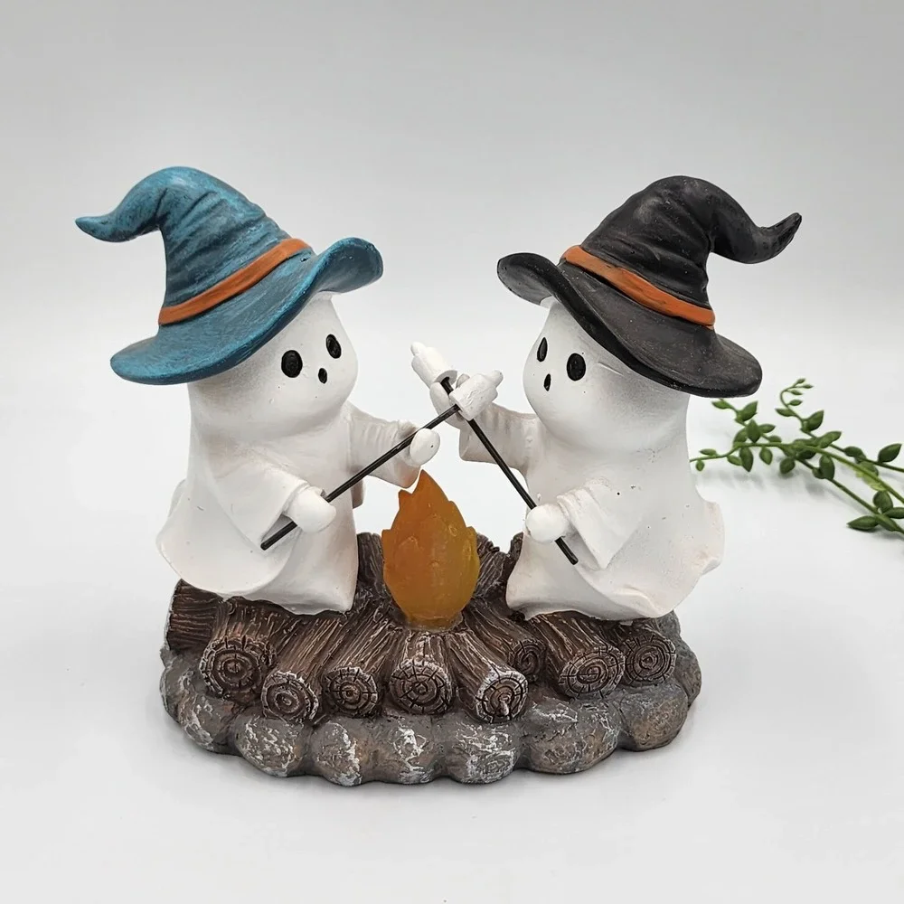Halloween Ghosts Witches LED Light Up Figurine 7